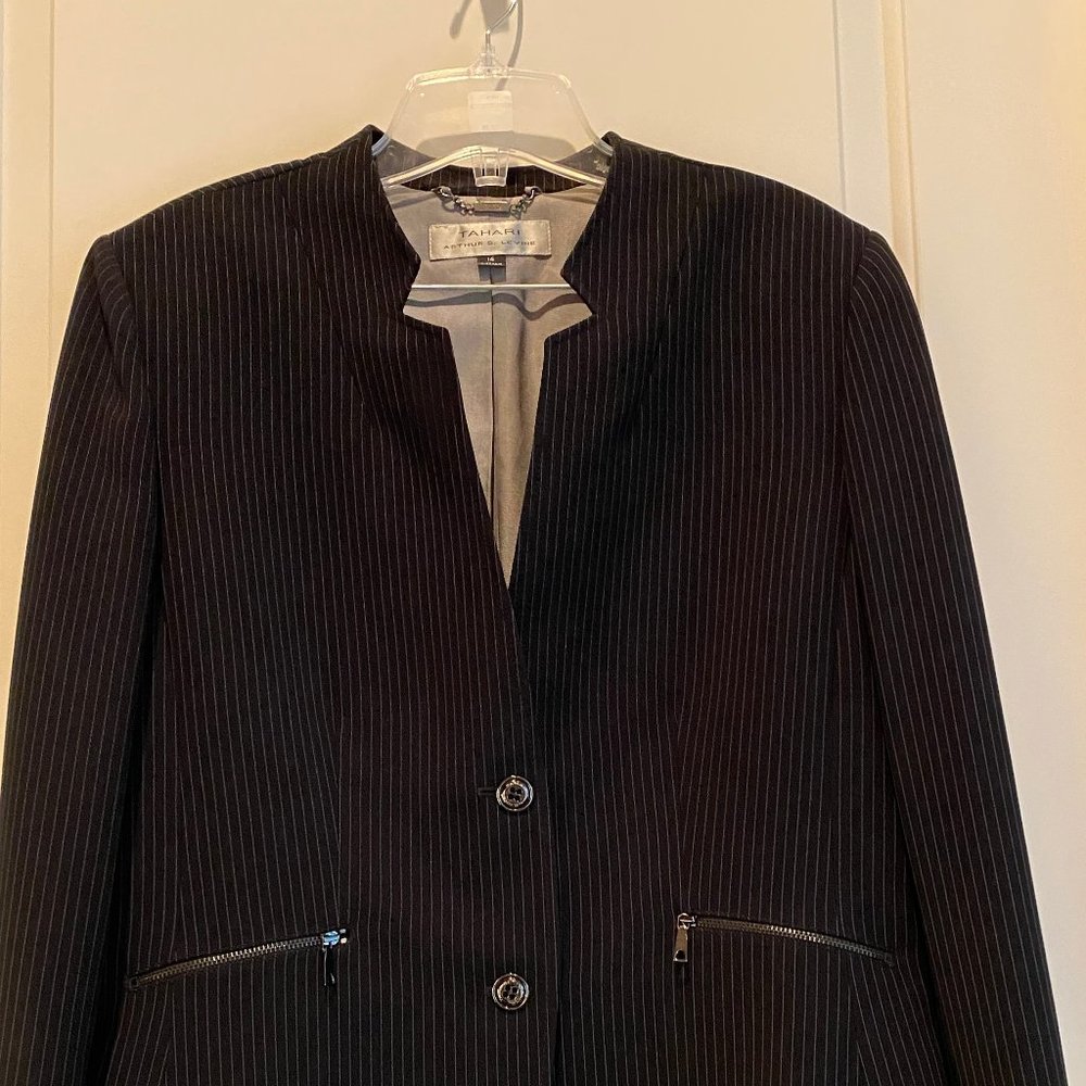 Tahari Pin Striped Women's Suit